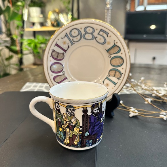 Royal Doulton Rare Vintage‎ Christmas Cup & Saucer 1985 King Herod and the Magi